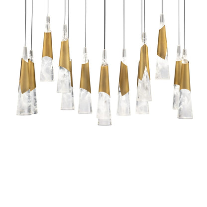 Modern Forms Kilt 14 Light 10" Wide LED Suspension Multi Light Pendant