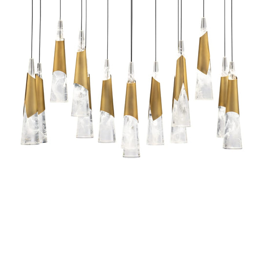 Modern Forms Kilt 14 Light 10" Wide LED Suspension Multi Light Pendant