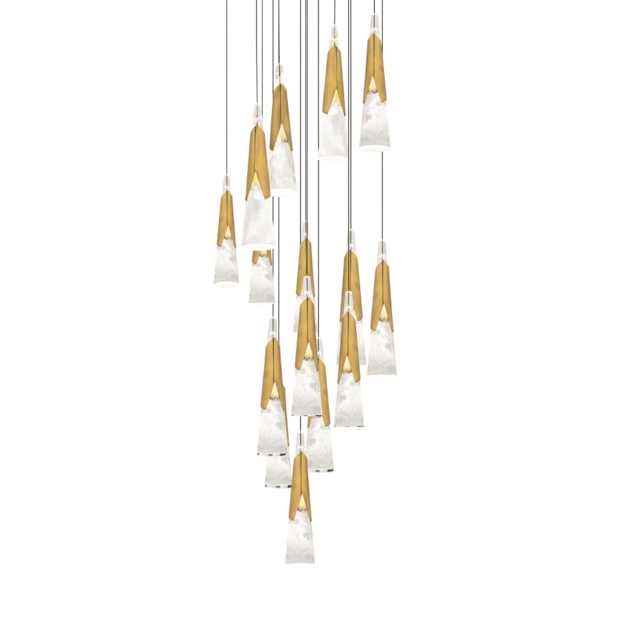 Modern Forms Kilt 15 Light 23" Wide LED Suspension Multi Light Pendant