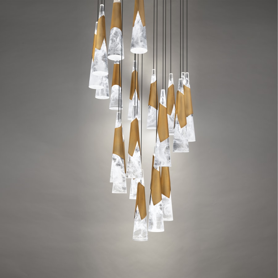 Modern Forms Kilt 21 Light 26" Wide LED Suspension Multi Light Pendant