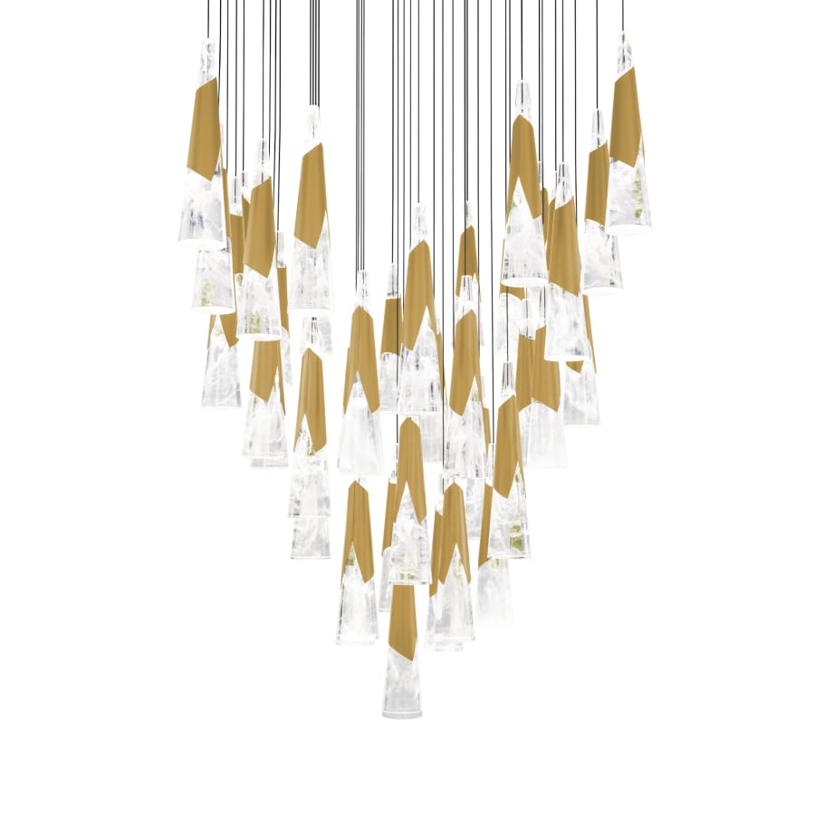 Modern Forms Kilt 41 Light 36" Wide LED Suspension Multi Light Pendant