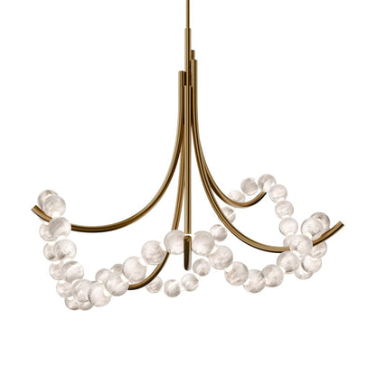 Modern Forms Parel 37" Wide LED Abstract Chandelier with Spanish Alabaster Orbs