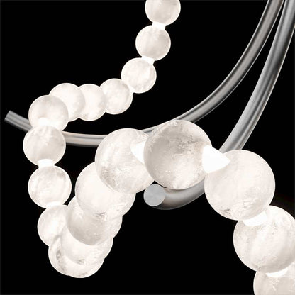 Modern Forms Parel 37" Wide LED Abstract Chandelier with Spanish Alabaster Orbs