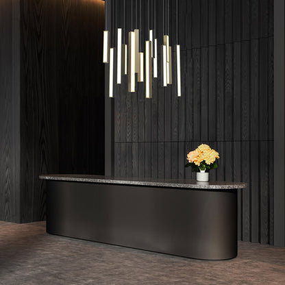 Modern Forms Chaos 23 Light 12" Wide LED Suspension Linear Pendant