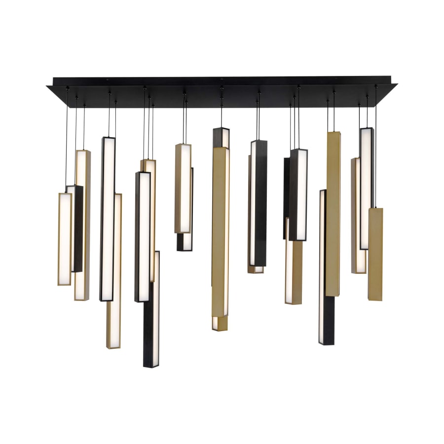Modern Forms Chaos 23 Light 12" Wide LED Suspension Linear Pendant