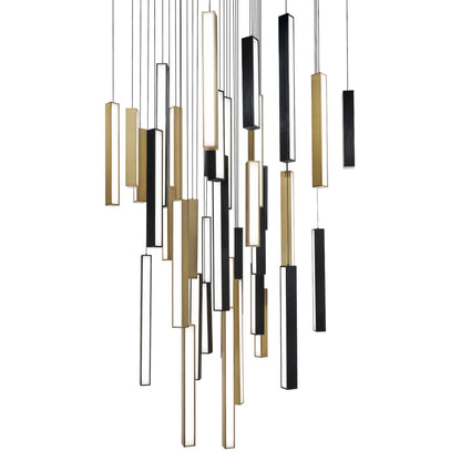 Modern Forms Chaos 41 Light 36" Wide LED Suspension Multi Light Pendant