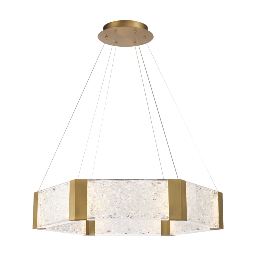 Modern Forms Forever 34" Wide LED Suspended Drum Chandelier with K5 Crystal Shades