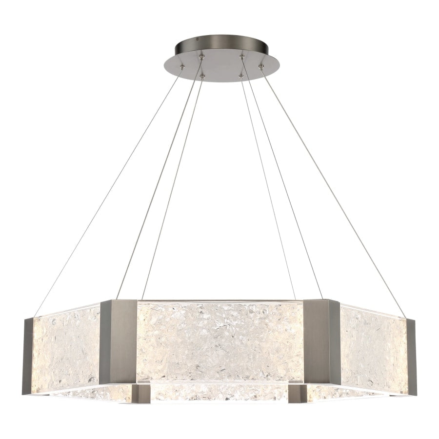 Modern Forms Forever 34" Wide LED Suspended Drum Chandelier with K5 Crystal Shades