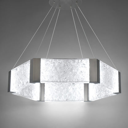 Modern Forms Forever 34" Wide LED Suspended Drum Chandelier with K5 Crystal Shades