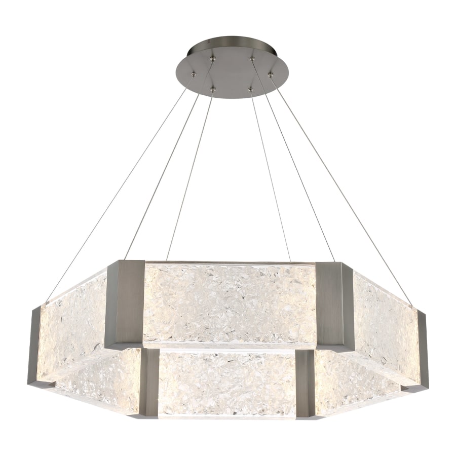 Modern Forms Forever 34" Wide LED Suspended Drum Chandelier with K5 Crystal Shades
