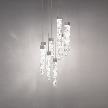 Modern Forms Minx 9 Light 17" Wide LED Crystal Multi Light Pendant