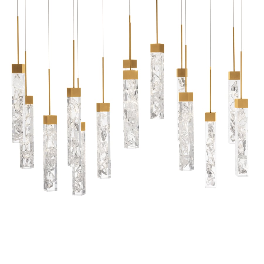 Modern Forms Minx 14 Light 10" Wide LED Crystal Multi Light Pendant