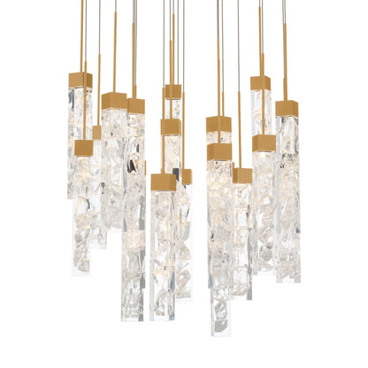 Modern Forms Minx 21 Light 26" Wide LED Crystal Multi Light Pendant