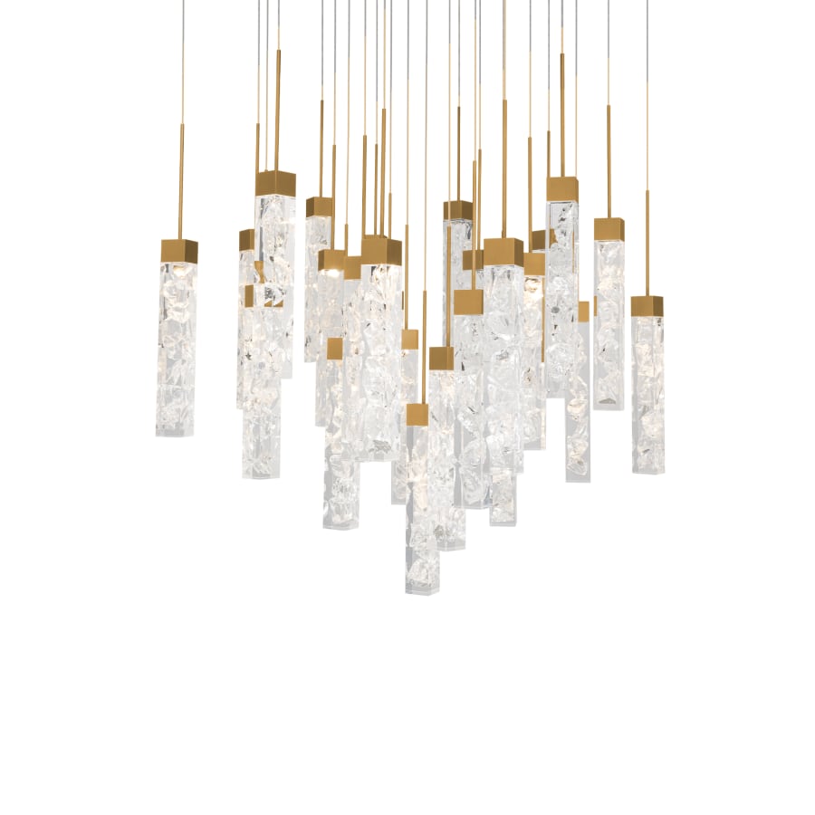 Modern Forms Minx 25 Light 28" Wide LED Crystal Multi Light Pendant