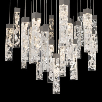 Modern Forms Minx 25 Light 28" Wide LED Crystal Multi Light Pendant