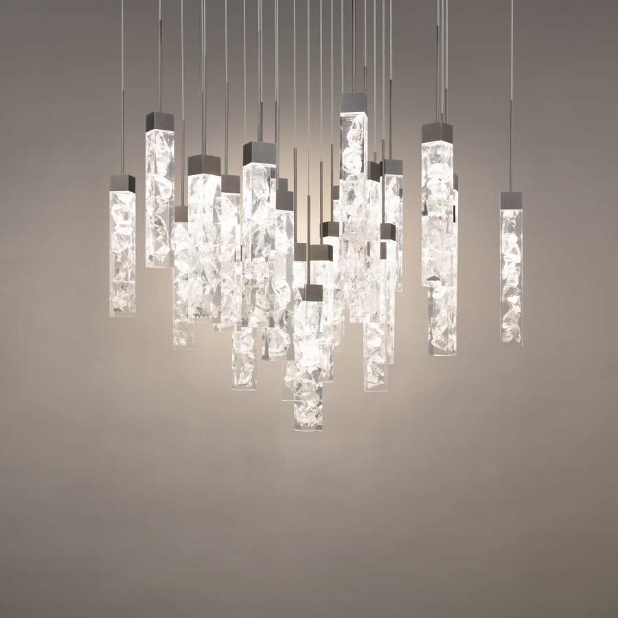 Modern Forms Minx 25 Light 28" Wide LED Crystal Multi Light Pendant