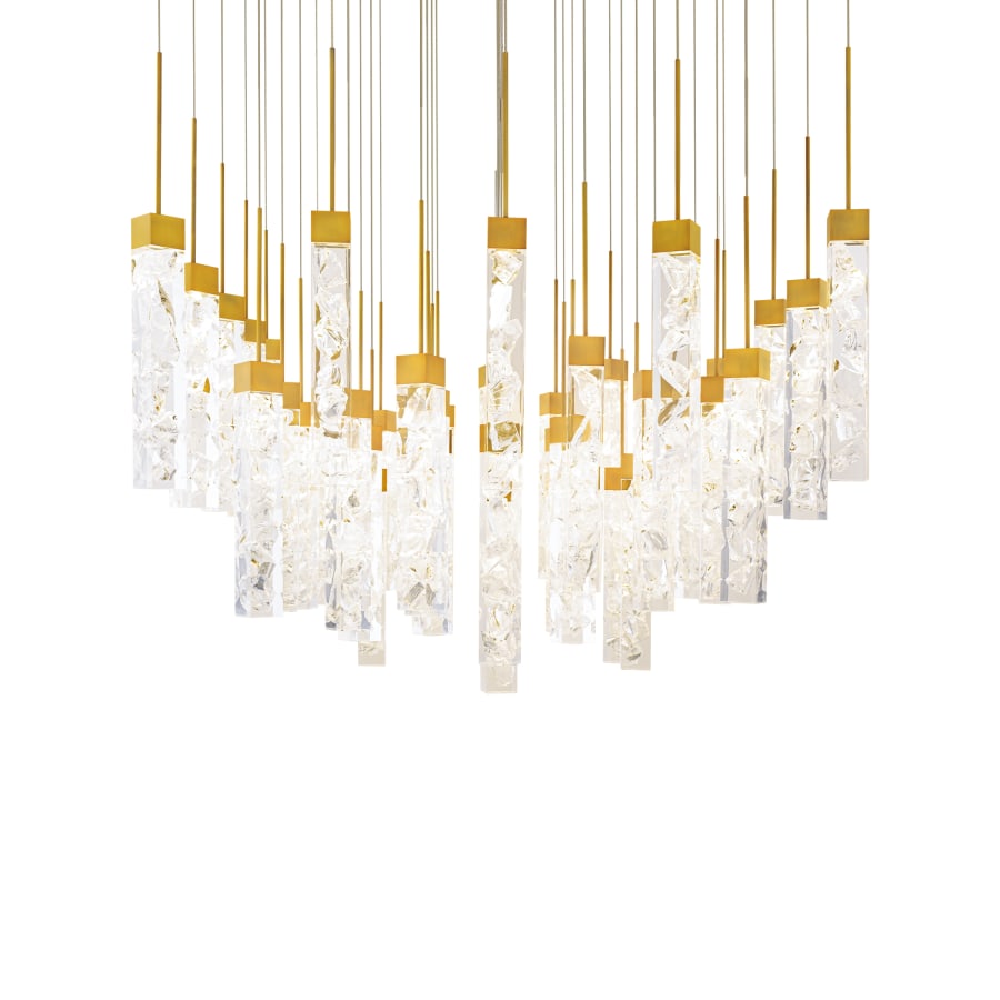 Modern Forms Minx 41 Light 36" Wide LED Crystal Multi Light Pendant