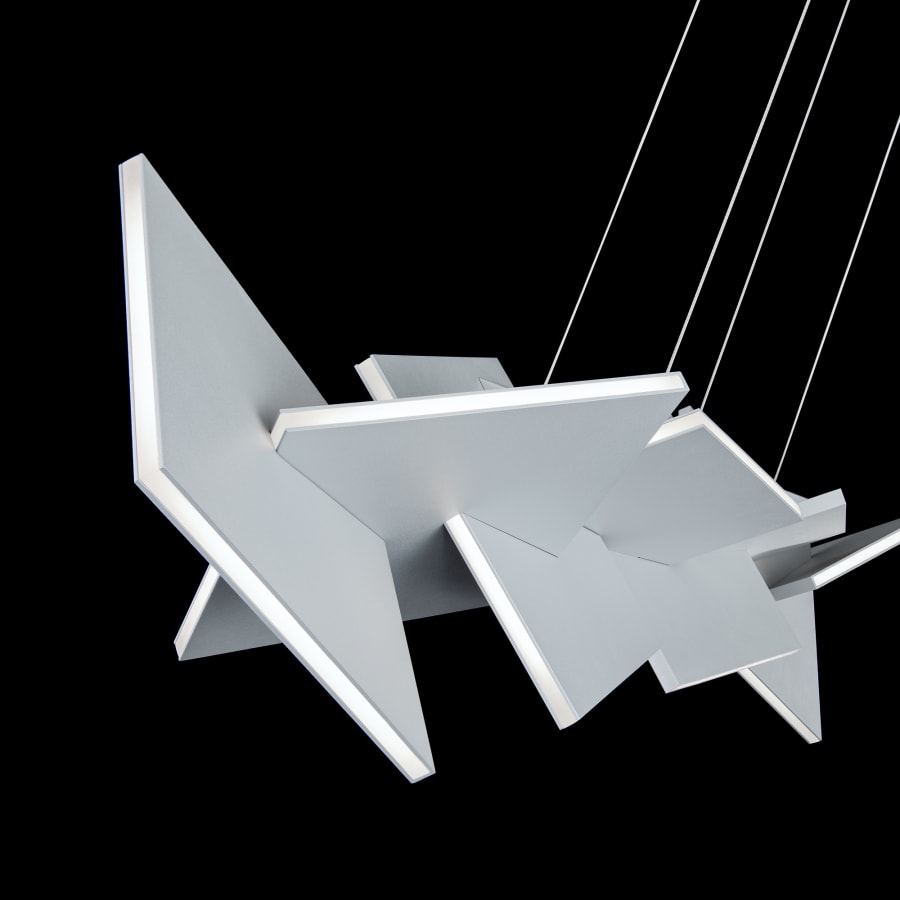 Modern Forms Konstrukt 8 Light 48" Wide LED Linear Chandelier