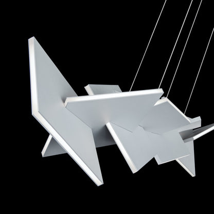 Modern Forms Konstrukt 8 Light 48" Wide LED Linear Chandelier