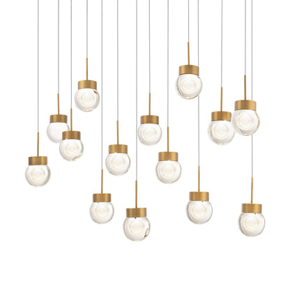 Modern Forms Double Bubble 14 Light 10" Wide LED Suspension Multi Light Pendant