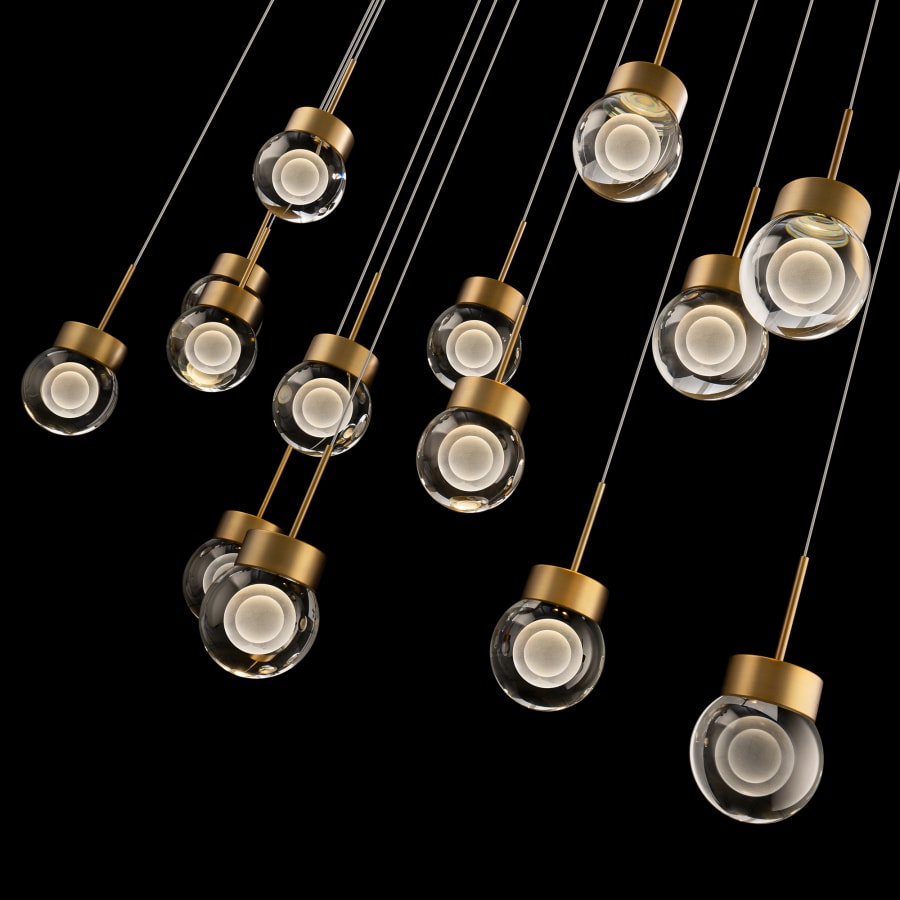Modern Forms Double Bubble 14 Light 10" Wide LED Suspension Multi Light Pendant