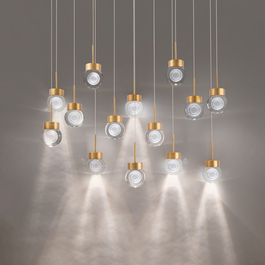 Modern Forms Double Bubble 14 Light 10" Wide LED Suspension Multi Light Pendant