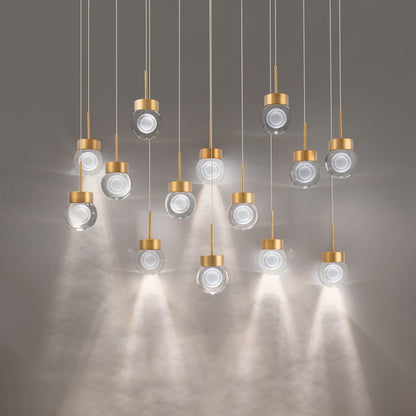 Modern Forms Double Bubble 14 Light 10" Wide LED Suspension Multi Light Pendant