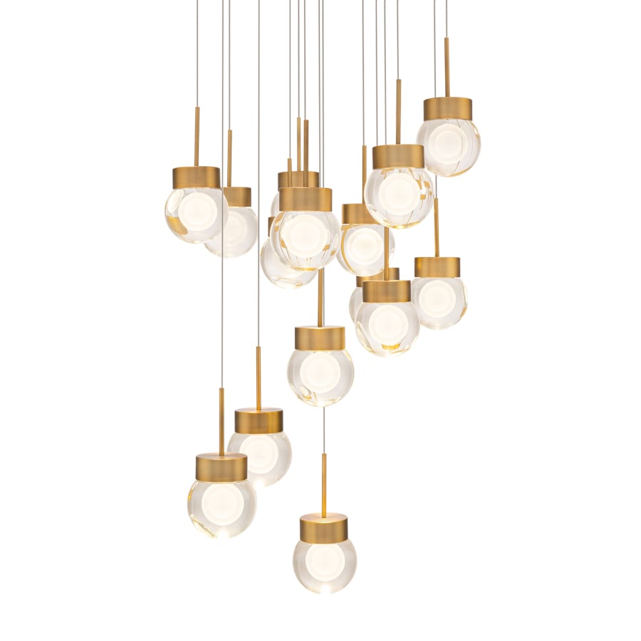 Modern Forms Double Bubble 15 Light 23" Wide LED Suspension Multi Light Pendant