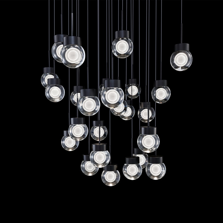 Modern Forms Double Bubble 25 Light 28" Wide LED Suspension Multi Light Pendant