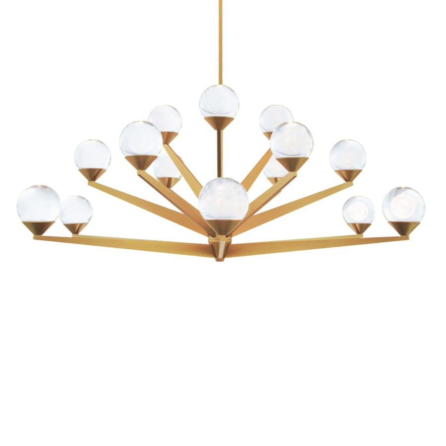 Modern Forms Double Bubble 15 Light 42" Wide LED Globe Chandelier