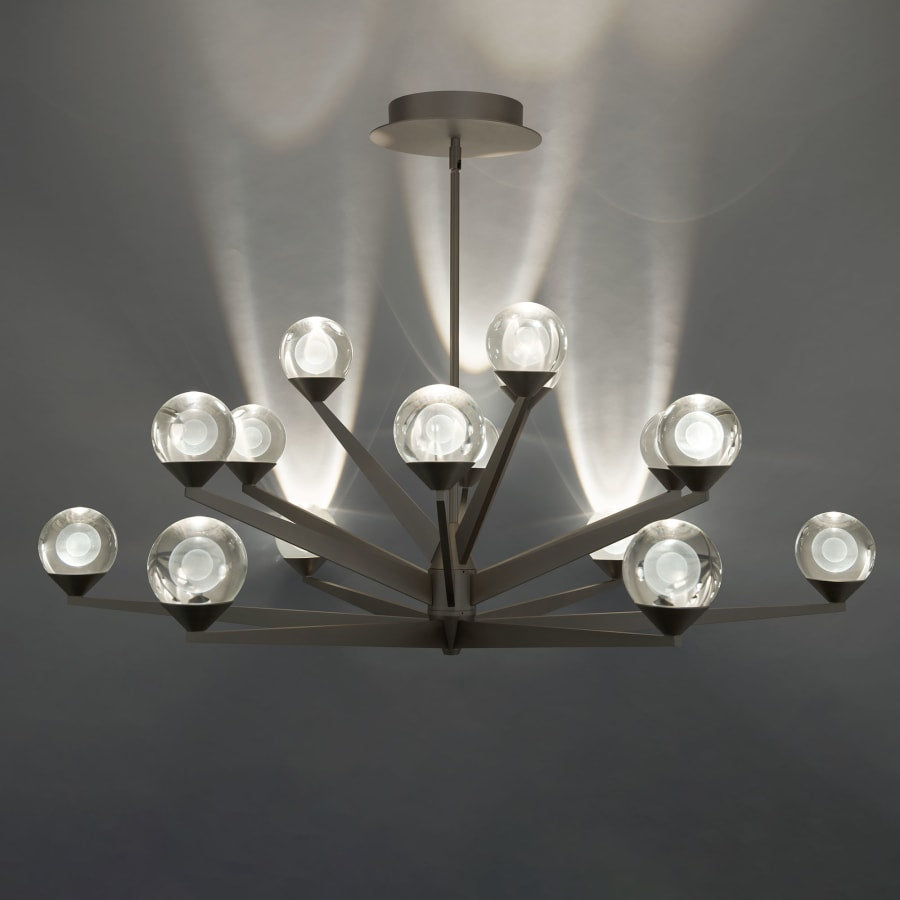 Modern Forms Double Bubble 15 Light 42" Wide LED Globe Chandelier
