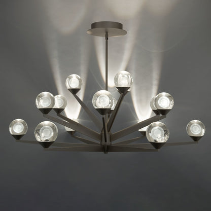 Modern Forms Double Bubble 15 Light 42" Wide LED Globe Chandelier