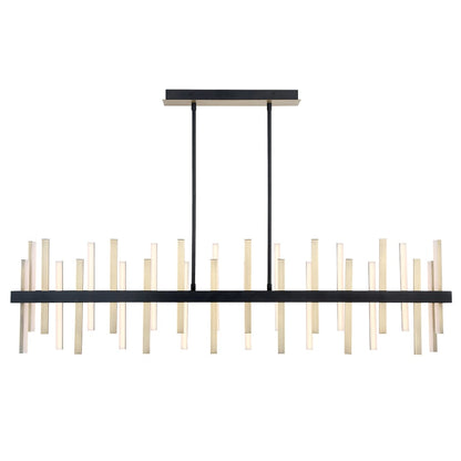 Modern Forms Harmonix 27 Light 56" Wide LED Abstract Linear Chandelier