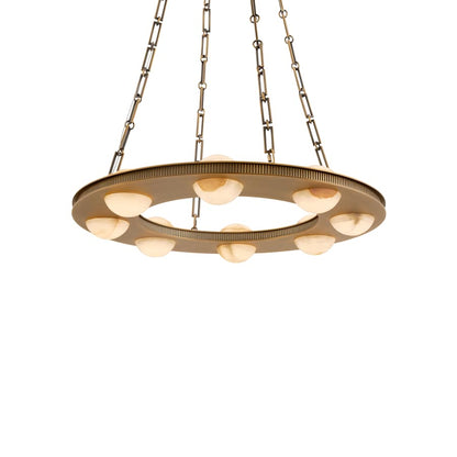 Modern Forms Lorelei 28" Wide LED Ring Chandelier with Natural Jade Stone Shades