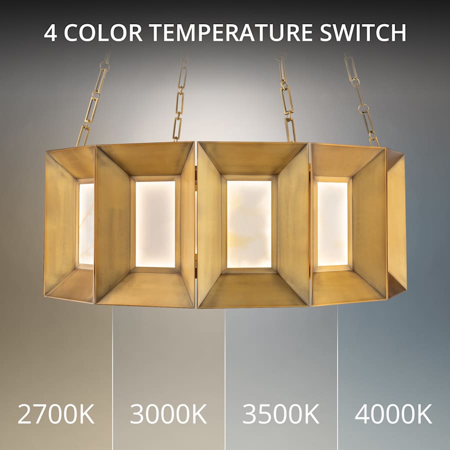 Modern Forms Austen 36" Wide LED Drum Chandelier with Natural Jade Stone Shades