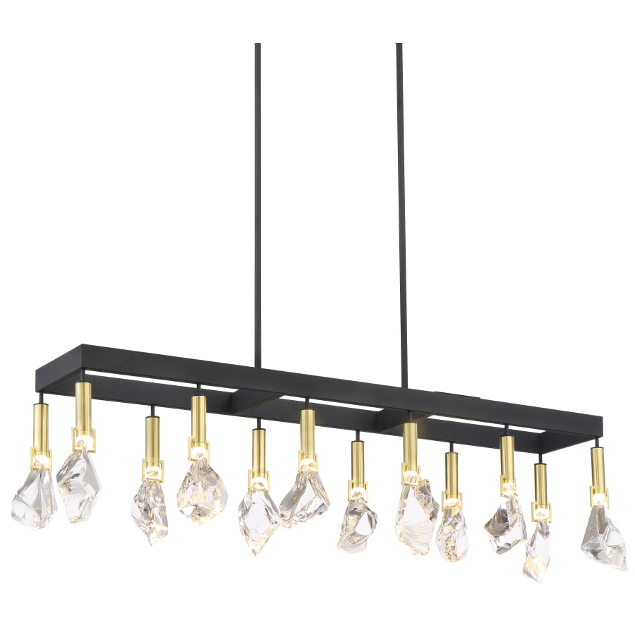 Metropolitan Rare Elements 12 Light 44" Wide LED Linear Chandelier