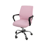 one piece chair cover installed on office chair