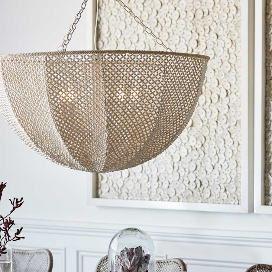 Palecek Quinn 4 Light 37" Wide Pendant
