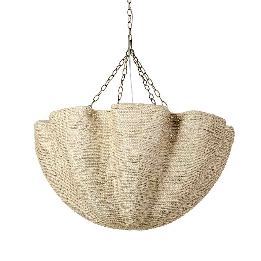 Palecek Isla 3 Light 37" Wide Chandelier