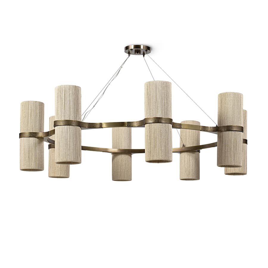 Palecek Sinclair 16 Light 51" Wide Ring Chandelier