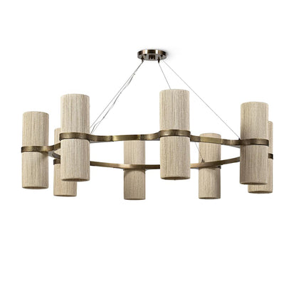 Palecek Sinclair 16 Light 51" Wide Ring Chandelier