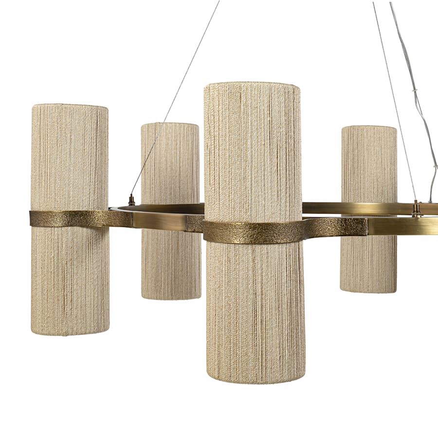 Palecek Sinclair 16 Light 51" Wide Ring Chandelier