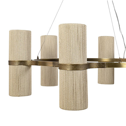 Palecek Sinclair 16 Light 51" Wide Ring Chandelier