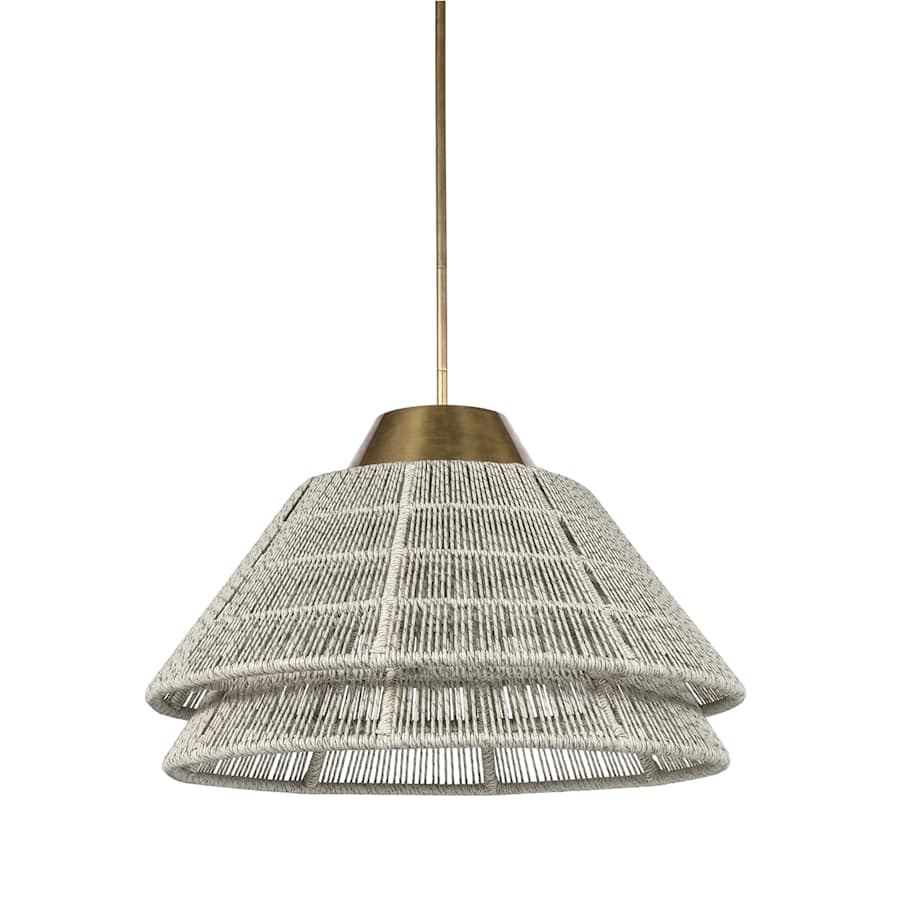 Palecek Pescadero 2 Light 32" Wide Outdoor Pendant