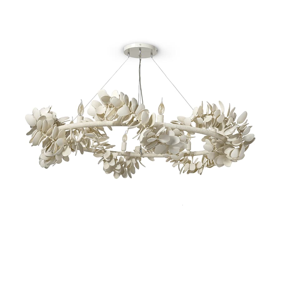 Palecek Roma 6 Light 57" Wide Ring Chandelier