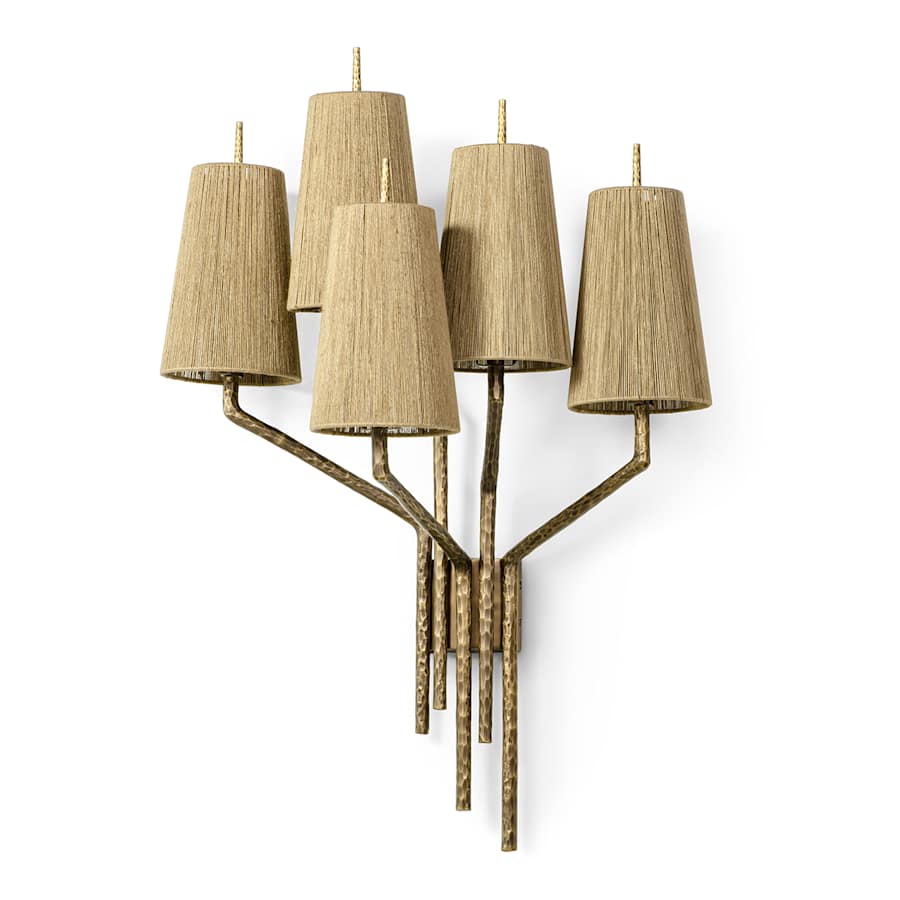 Palecek Renee 5 Light 41" Tall Wall Sconce