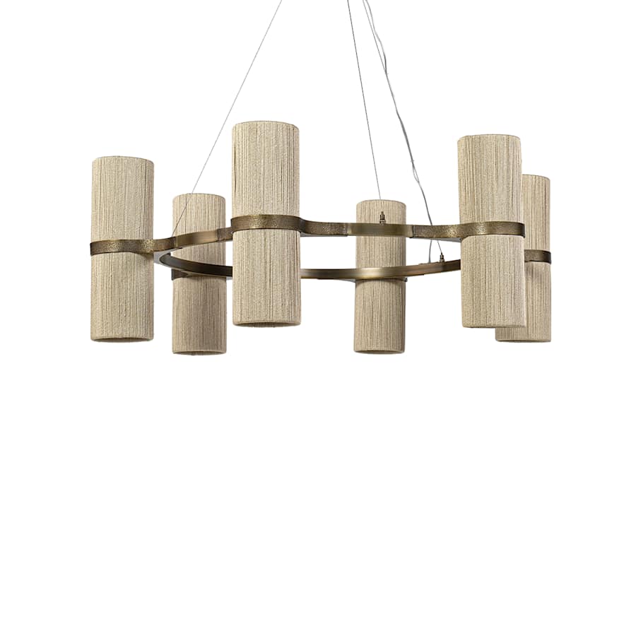 Palecek Sinclair 12 Light 42" Wide Ring Chandelier