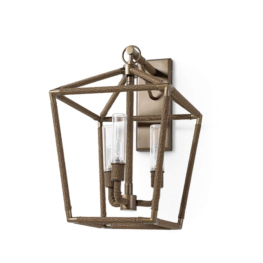 Palecek Hollister 3 Light 25" Tall Outdoor Wall Sconce