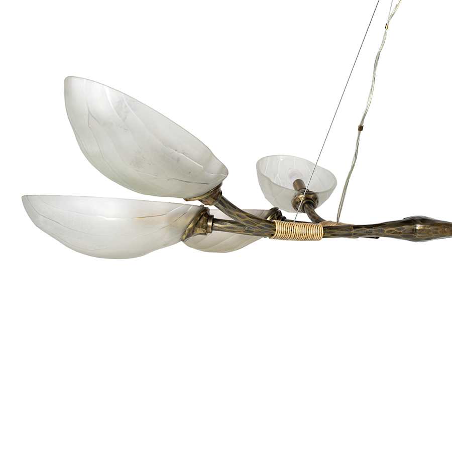 Palecek Terrence 8 Light 50" Wide Linear Chandelier