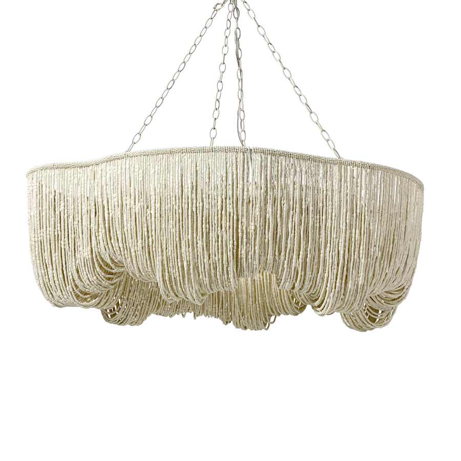 Palecek Lola 6 Light 46" Wide Ring Chandelier